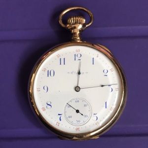 Rare 126yr. Old Antique Vintage Elgin OpenFace Hunters Pocket Watch! Beautiful!!